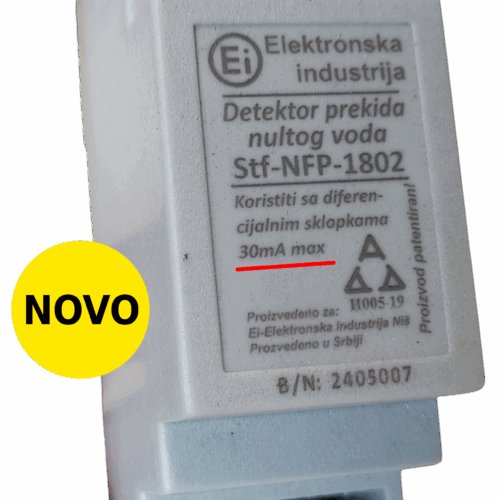 Detektor prekida nule 30mA